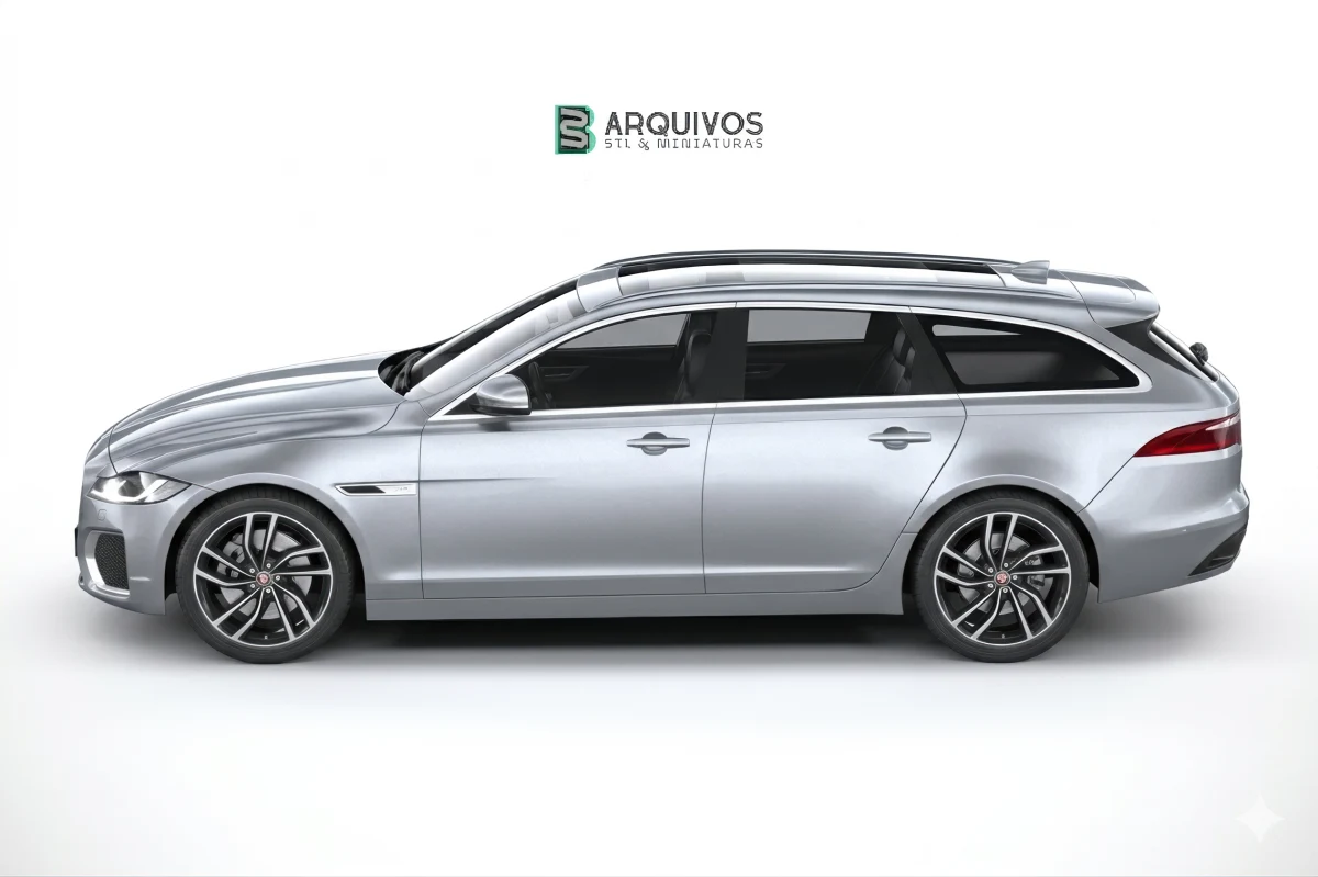 Modelo 3D STL - Jaguar XF Wagon 2021 — foto 2